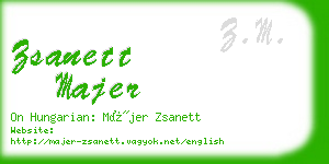 zsanett majer business card